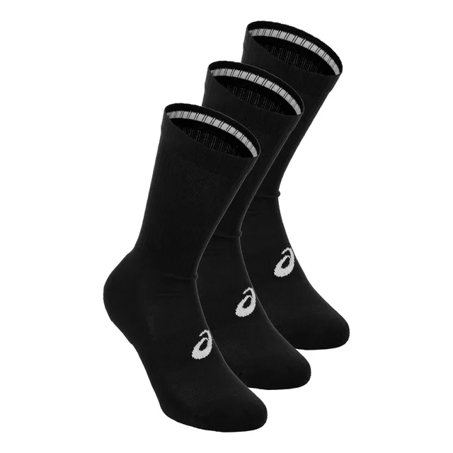 ASICS Chaussettes de tennis - Pack de 3 Unisex-noir