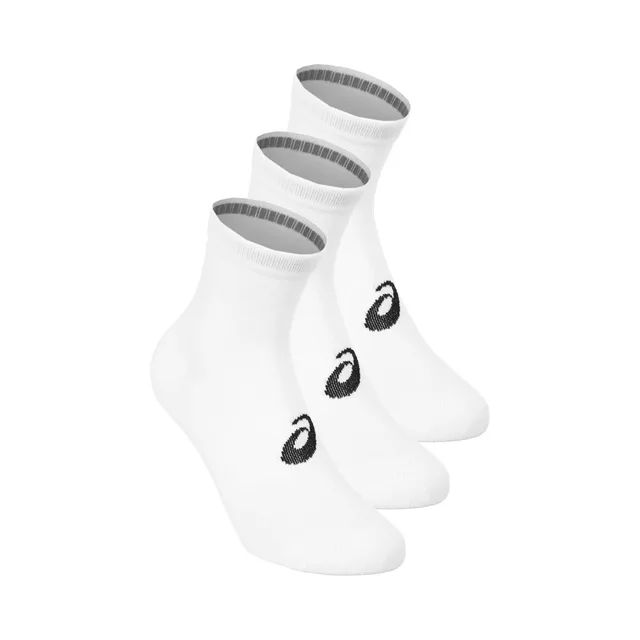 ASICS Chaussettes de tennis - Pack de 3 Unisex-blanc