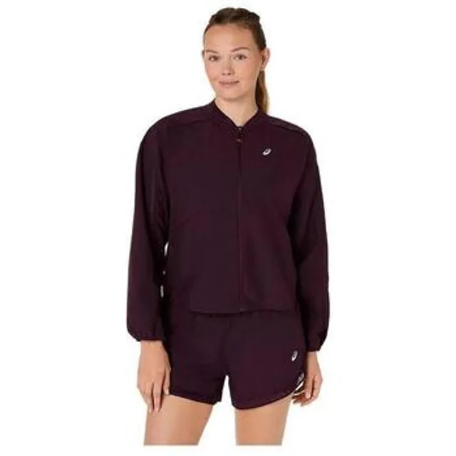 ASICS Veste de course pour femmes Nagino Run Adjustable rouge foncé | M