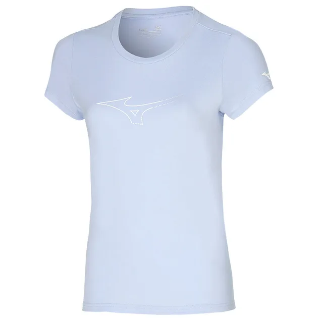 MIZUNO T-shirt fonctionnel bleu clair / blanc