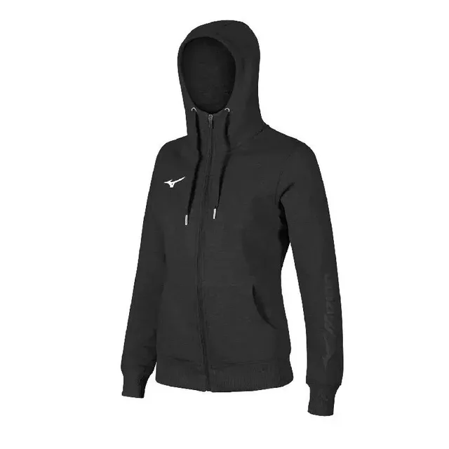 MIZUNO Sweat Fz Hoodie (W) Maillot de survêtement, Noir, XL Femme