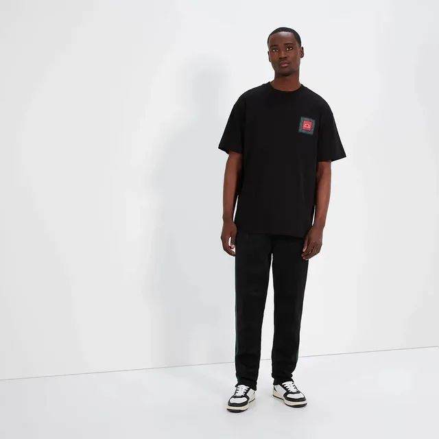ELLESSE T-Shirt 'Portier' gris fumé / rouge / noir / blanc
