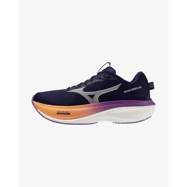 Chaussures Mizuno Wave Rider 30 bleu marine orange femme - 36.5
