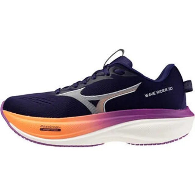 Chaussures Mizuno Wave Rider 30 bleu marine orange femme - 37
