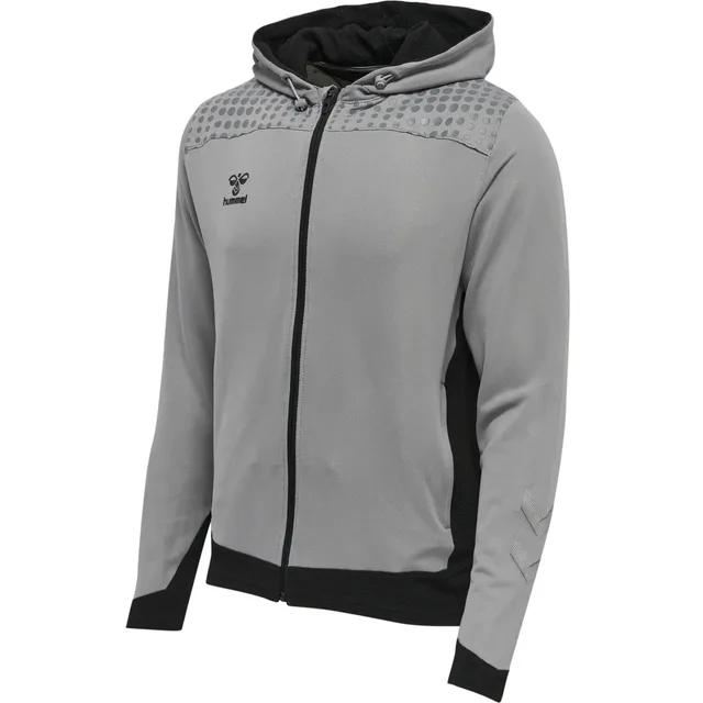 Hummel Veste de survêtement gris chiné / noir