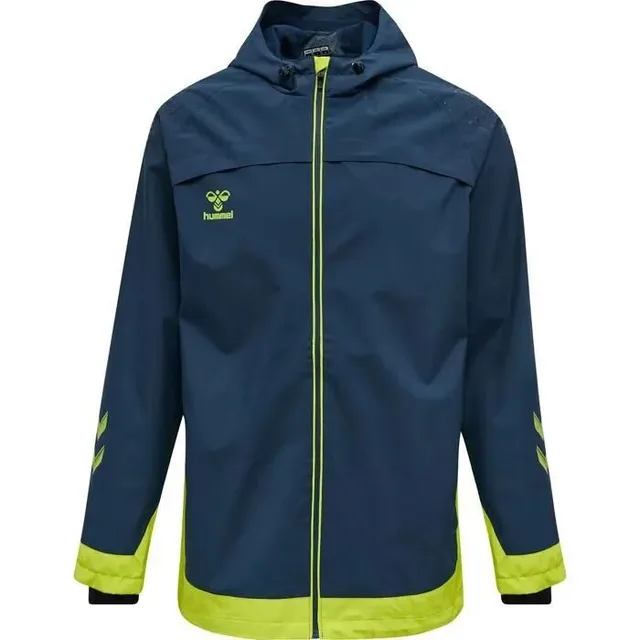 Hummel Vestes d’entraînement bleu foncé / jaune fluo / noir