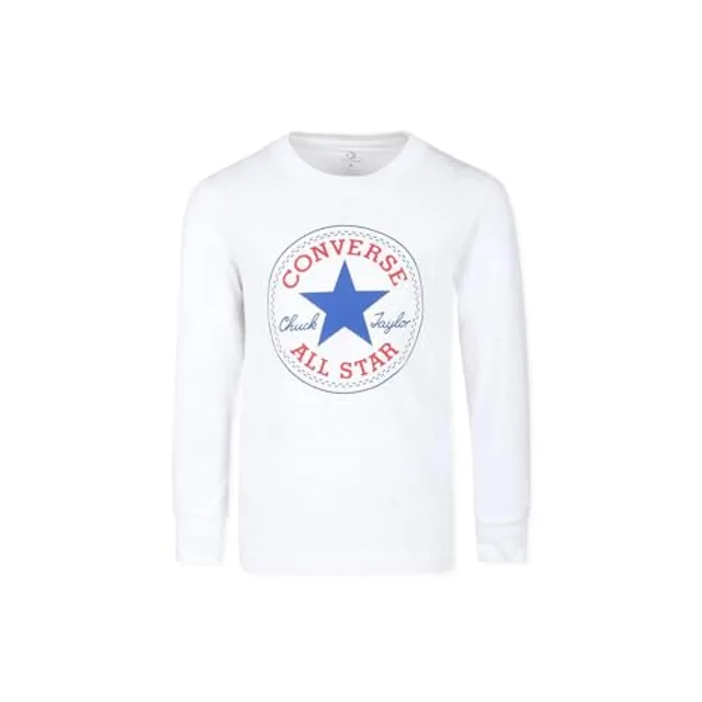 CONVERSE T-Shirt bleu / rouge / blanc