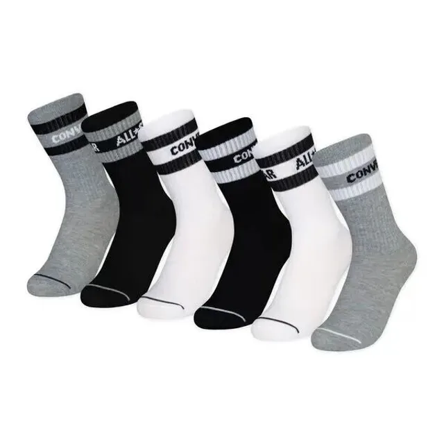 Chaussettes enfant Converse CHN Basic Wordmark Crew (x6) - Junior - Unisex - 4/5 ans