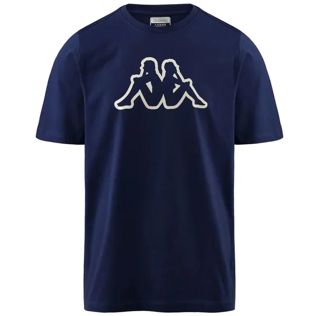 KAPPA T-SHIRT MANICHE CORTE UOMO BLU