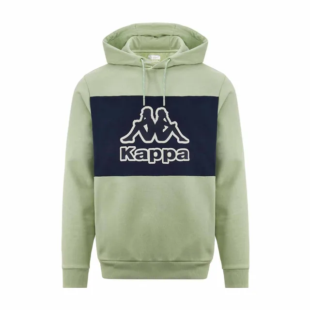 Kappa Sweat pour homme avec logo Ferti. 341P88W, vert, XXL
