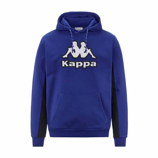 Kappa Sweat à Capuche pour Homme Farti Bleu - Marque EAN : 8054043731553 - Taille XL
