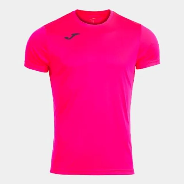 Joma T-Shirt Manches Courtes Record II Fluor Rose, 102227.030.2XL