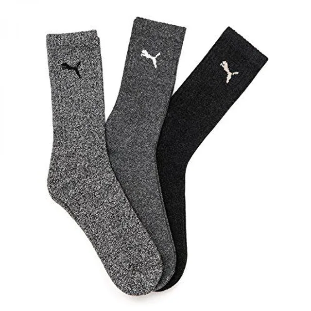 Chaussettes de tennis Puma Chaussettes de tennis Logo grisanth tripack Gris Taille : 39 rèf : 03395