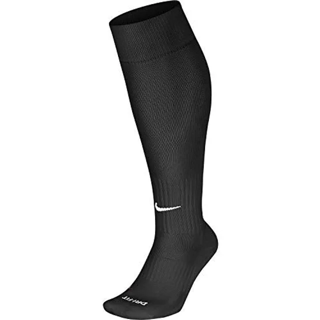 Nike Mixte Knee High Classic Dri Fit Chaussettes de football, Noir/Blanc, Taille unique EU