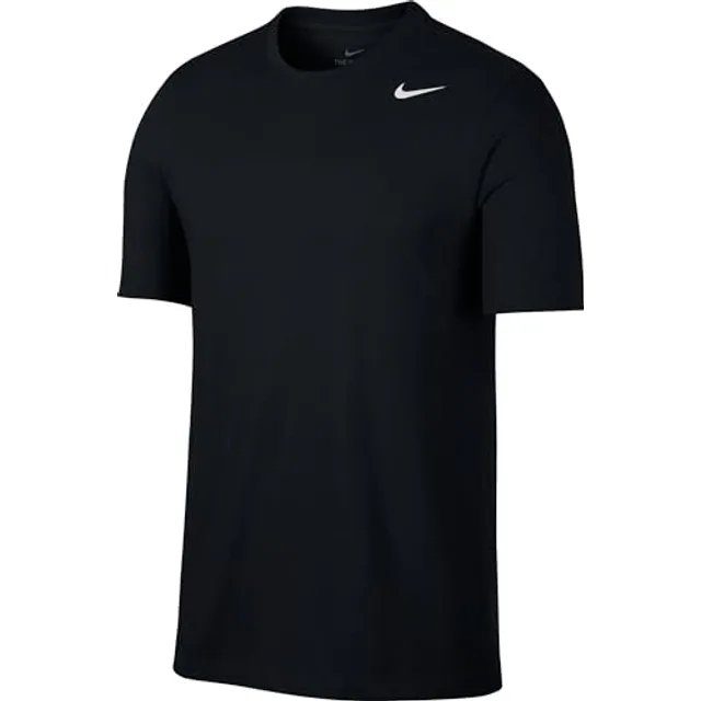 Nike M NK Dry Tee Dfc Crew Solid T-Shirt Homme Black/(White) FR: M (Taille Fabricant: M)