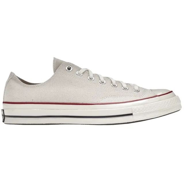 Baskets Converse Chuck 70 Low Top Parchment Unisexe Blanc Grenat Aigrette 162062C 44.5 - adult