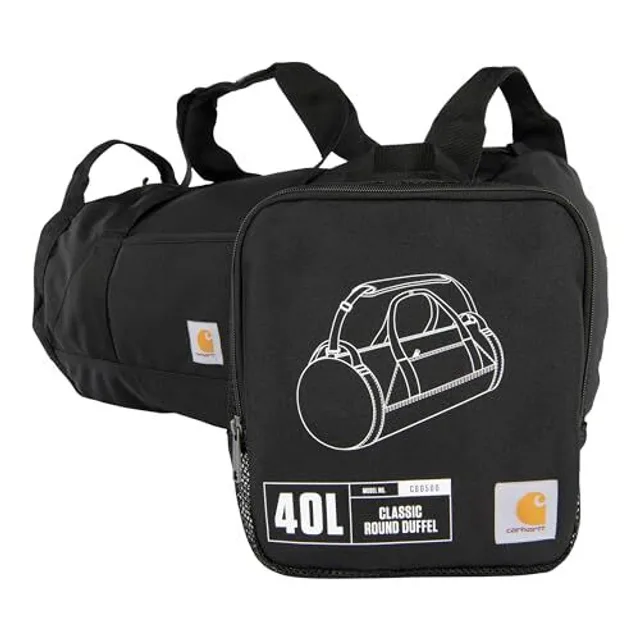 Carhartt Sac de Sport Rond Classique avec Pochette Utilitaire, Sac d'équipement Robuste, résistant à l'eau et Pliable