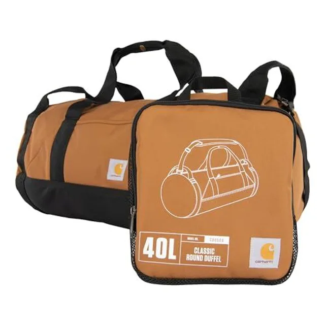 Carhartt Sac de Sport Rond Classique avec Pochette Utilitaire, Sac d'équipement Robuste, résistant à l'eau et Pliable