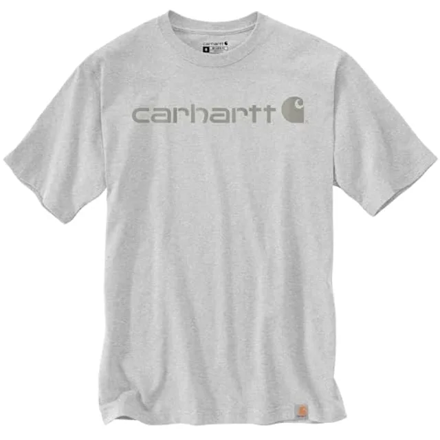 Vetement de jardin- Haut Carhartt T-shirt mc logo poitrine 101214 gris s