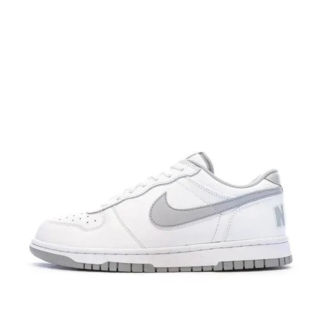 Baskets Blanches/Grises Homme Nike Big Nike Low