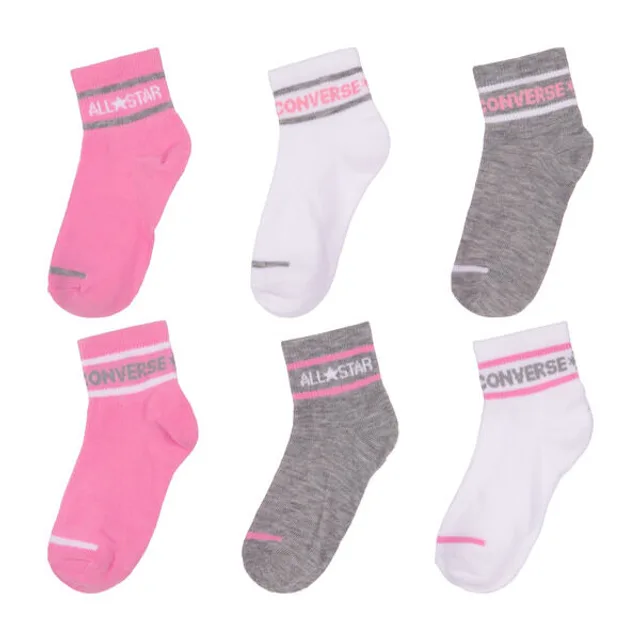 Chaussettes enfant Converse CHN Basic Wordmark Quarter (x6)