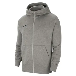 Nike Sweat à Capuche de Football Zippé en Molleton pour Mixte Enfant, Gris (Foncé Heather/Noir), M
