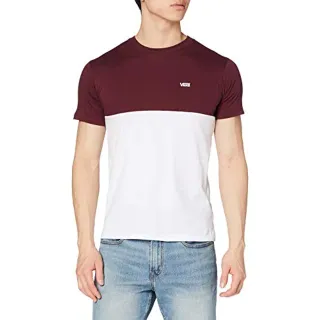 Vans T-Shirt lie de vin / blanc