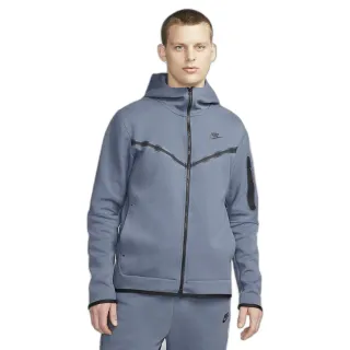Nike Sweat à capuche pour homme et Full Zip Tech Fleece Bleu, bleu/noir, XL