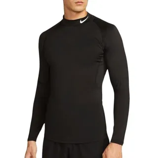 Nike T-Shirt fonctionnel 'Mock' noir / blanc