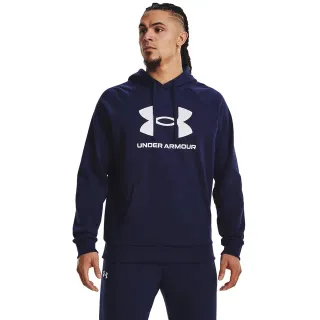 Under Armour Sweat de sport 'Rival' bleu marine / blanc
