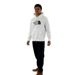 The North Face Sweat à Capuche Drew Peak pour Homme, TNF White/TNF Black, XXL