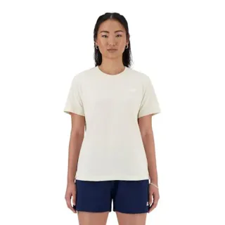 New Balance pour femme. WT41509 T-shirt Essentials beige (M), Casuel, Coton, Manche courte