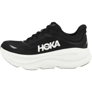 HOKA Bondi 9 Chaussures pour Femme en Black/White Taille 38 | Route