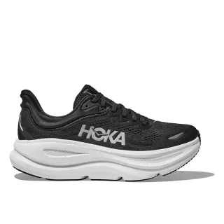 HOKA Bondi 9 Chaussures pour Femme en Black/White Taille 37 1/3 | Route