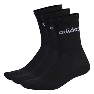 adidas, Set Di 3 Paia Di Calze Alte Per Bambini, Chaussettes, Noir Blanc, M, Unisexe -Bambino