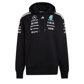 adidas Sweat à Capuche Mercedes AMG Petronas Formula 1 Team Driver, Noir, L