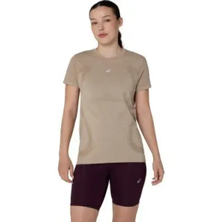 ASICS T-shirt de running sans coutures Road pour femmes camel | L