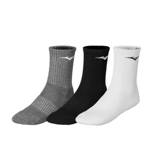 Mizuno Chaussettes d'entraînement 3P, blanc/noir/mélange, taille M