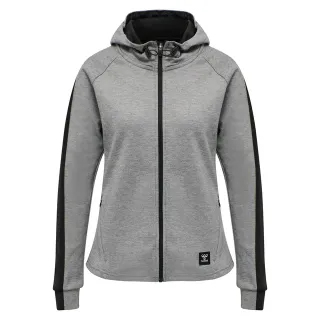 Hummel Veste de survêtement 'Essi' gris chiné / noir
