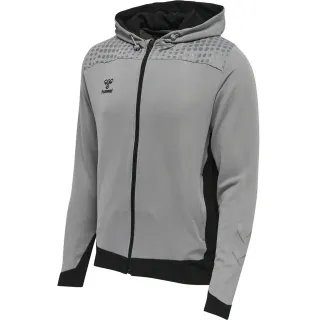 Hummel Veste de survêtement gris chiné / noir
