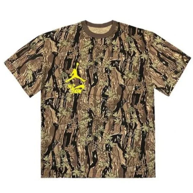 Travis Scott Jordan Cactus Jack Highest T-Shirt Camo - L - Camo