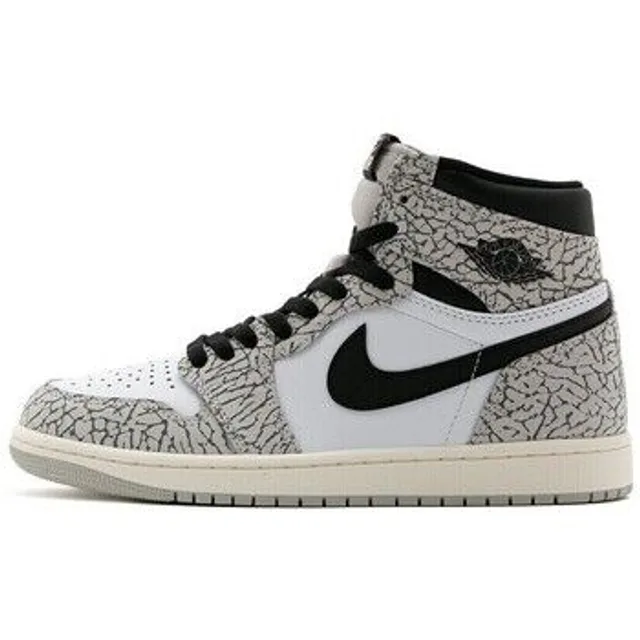 Baskets montantes Nike Air Jordan 1 Brand Retro High Og White Cement