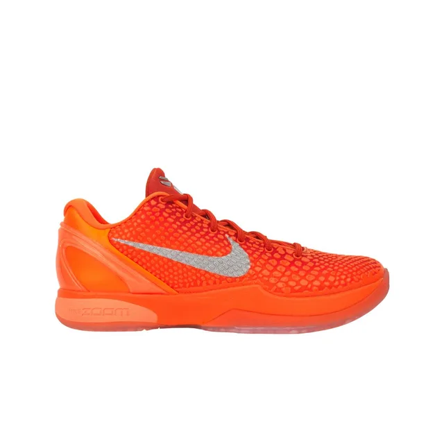 Baskets Nike Zoom Kobe 6 Protro Total Orange pour Homme Argent Métallique Argile Cosmique IH1871-800