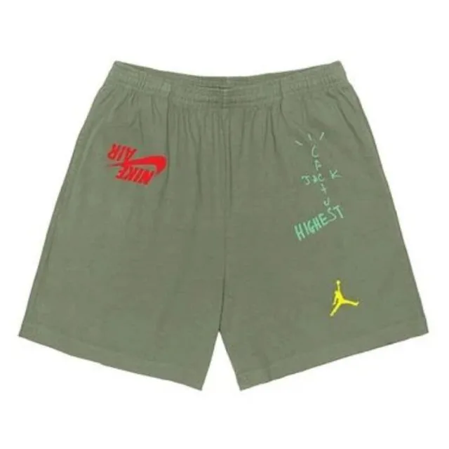 Travis Scott Jordan Cactus Jack Highest Sweatshort Olive - L - Olive