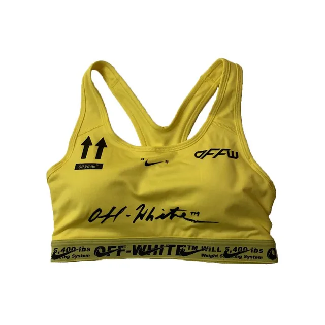 OFF-WHITE Nike Sports Bra Yellow - S - Yellow
