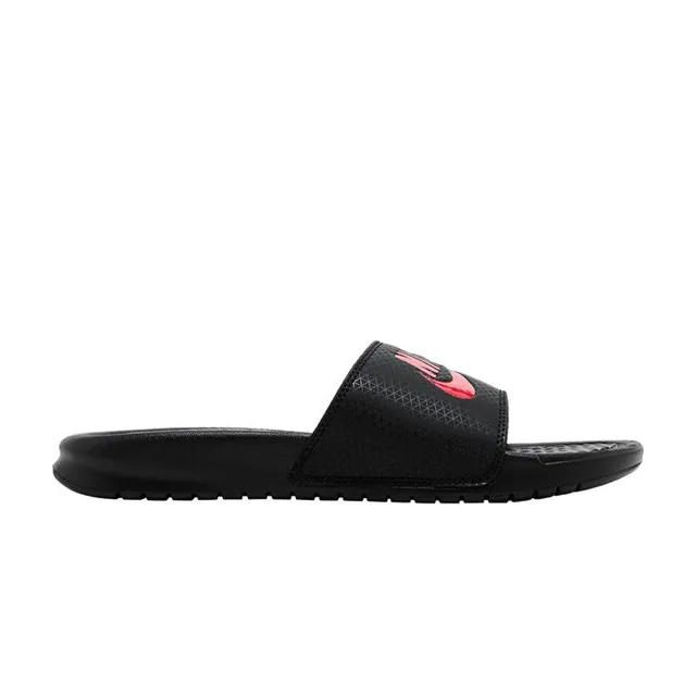 Nike Benassi Jdi Noir Rouge Défi 343880-060