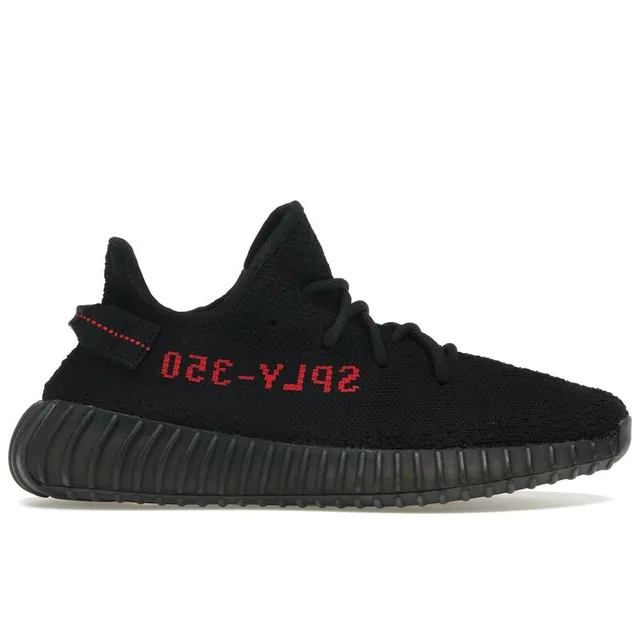 adidas Originals Yeezy Boost 350 V2 Bred Tissu Sport Confortable Basse Noir