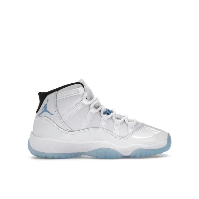 Air Jordan 11 Retro GS Legend Blue / Columbia 2024 Baskets Enfants Blanc Noir 378038-104