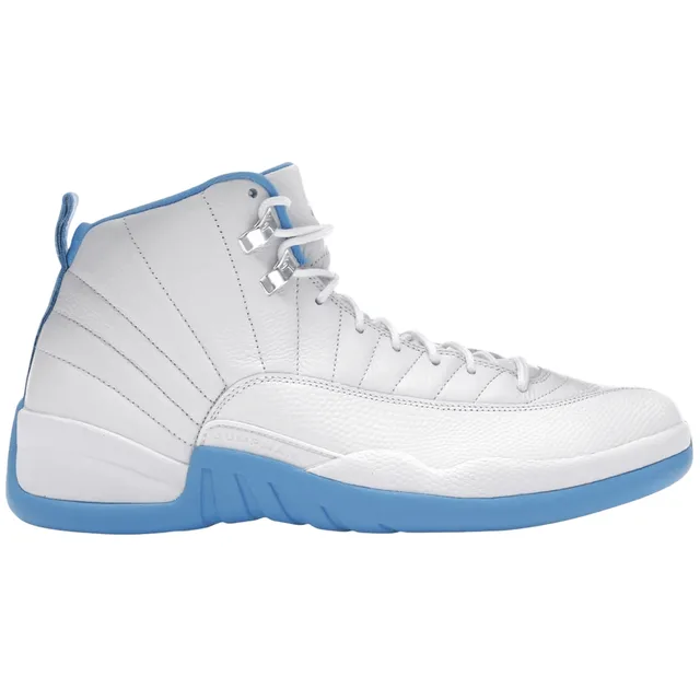 Baskets pour Homme Air Jordan 12 Retro Melo 2025 Blanc Bleu Université Argent Métallisé CT8013-112