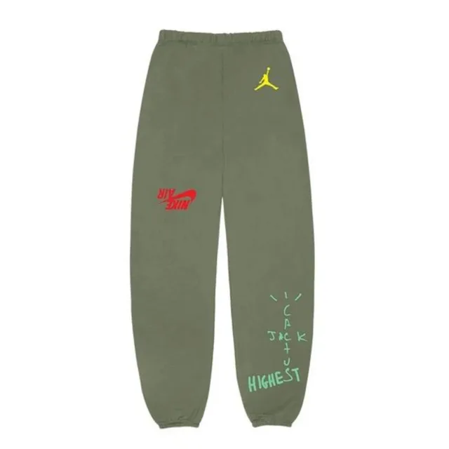 Travis Scott Jordan Cactus Jack Highest Sweatpant Olive - M - Olive
